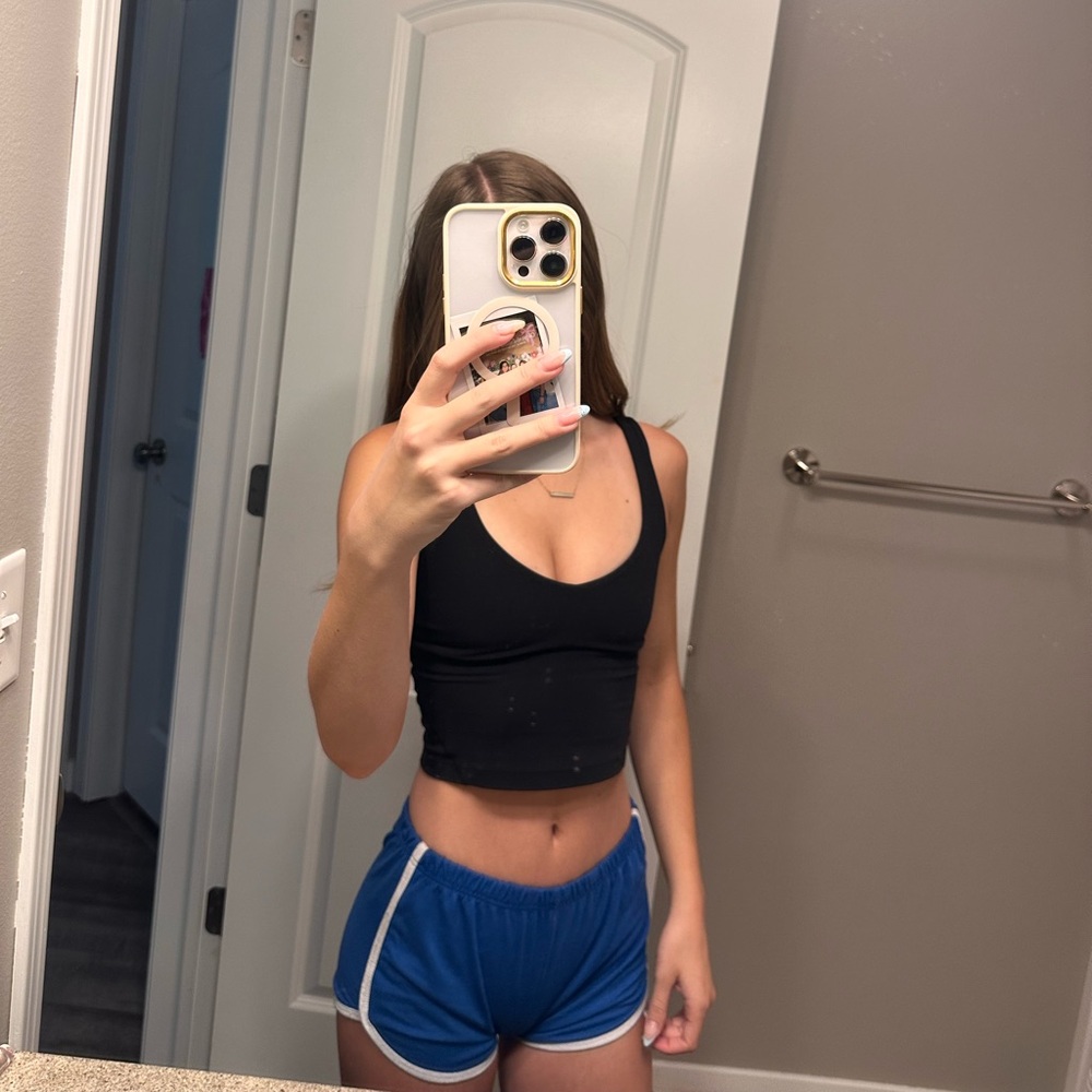 Blue Pajama Shorts